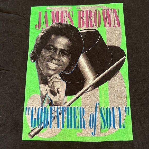 Vintage James Brown size XL concert T-shirt selling for $600 on other sites GVC - Picture 3 of 8